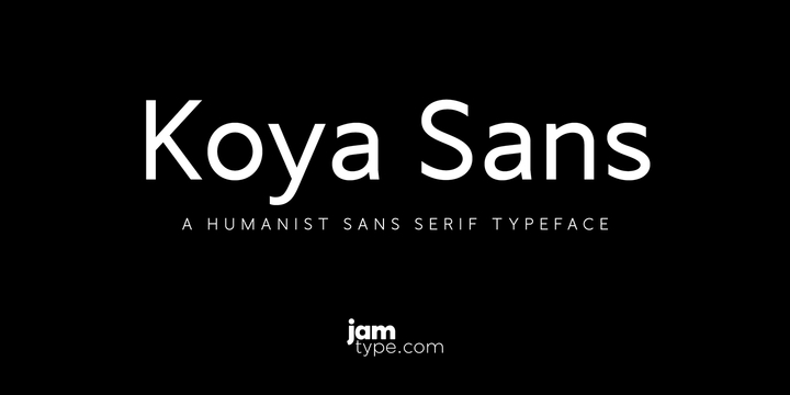 Example font Koya Sans #1